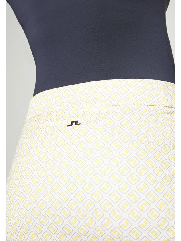 Women s Golf Skirt Amelie White JL Monogram Check - J.LINDEBERG - BALAAN 4