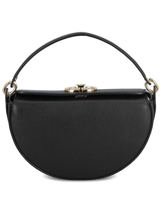 Garavani Logo Plaque Shoulder Bag Black - VALENTINO - BALAAN 3