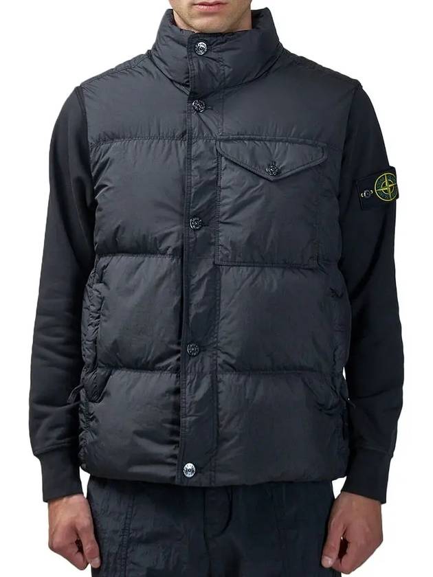 Crinkle Reps R-NY Down Vest Navy - STONE ISLAND - BALAAN 2