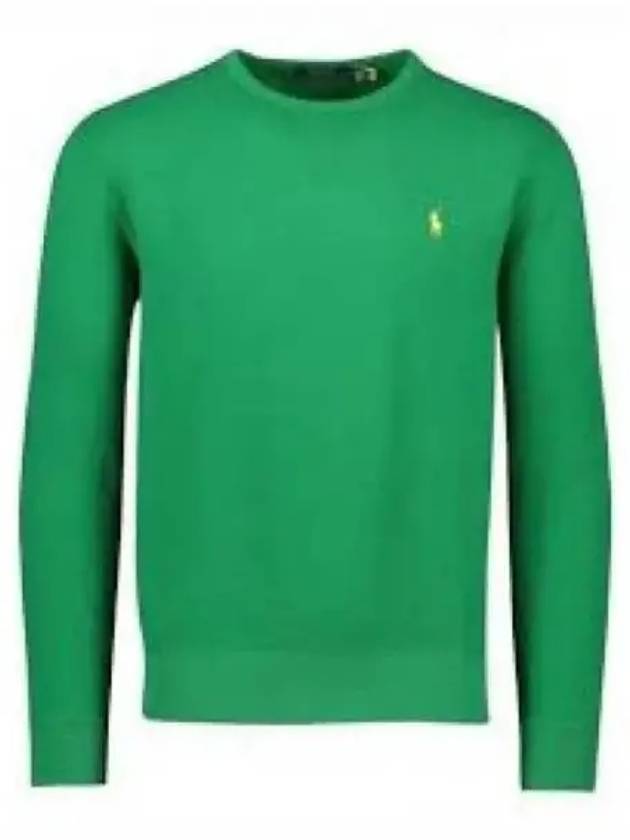 30 Points Fleece Crew Neck Sweatshirt Green - POLO RALPH LAUREN - BALAAN 1