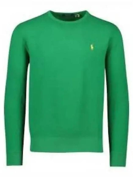 30 Points Fleece Crew Neck Sweatshirt Green - POLO RALPH LAUREN - BALAAN 2