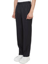 Gabardine Virgin Wool Straight Pants Navy - MAISON MARGIELA - BALAAN 3