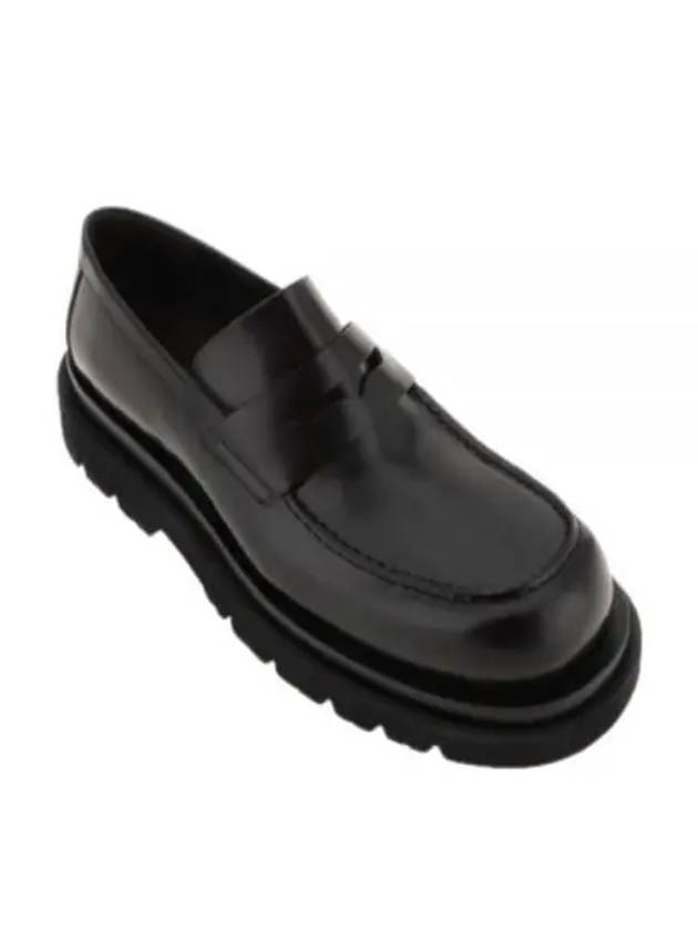 Lug Leather Loafers Black - BOTTEGA VENETA - BALAAN 2