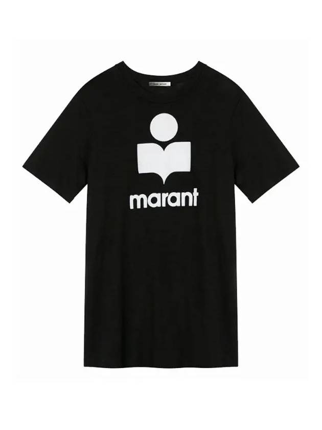 Karman Logo Short Sleeve T-Shirt Black - ISABEL MARANT - BALAAN 2