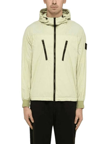 Skin Touch Nylon TC Hooded Jacket Green - STONE ISLAND - BALAAN 1