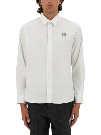 Bold Fox Head Long Sleeve Shirt White - MAISON KITSUNE - BALAAN 2