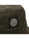 Logo Patch Bucket Hat Khaki - STONE ISLAND - BALAAN 5