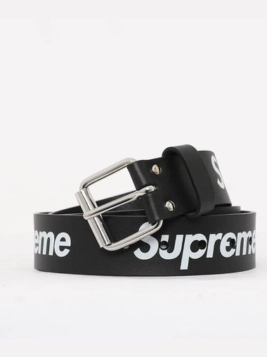 Strap Logo Ribbit Leather Men s Belt SS23A106 BLACK - SUPREME - BALAAN 1