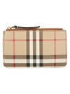 Check Strap Card Wallet Archive Beige - BURBERRY - BALAAN 2