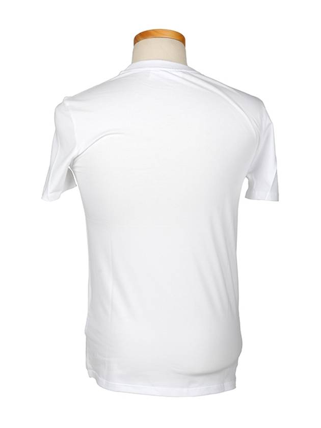 Men's Poseidon Print Short Sleeve T-Shirt White - NEIL BARRETT - BALAAN 4