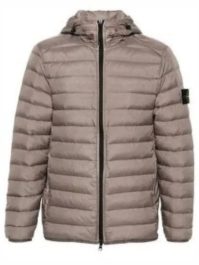 Loom Woven Chambers R Nylon Down TC Light Hoodie Down Jacket Dove Grey - STONE ISLAND - BALAAN 2