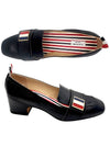 Three Stripes Strap Loafers Black - THOM BROWNE - BALAAN 2