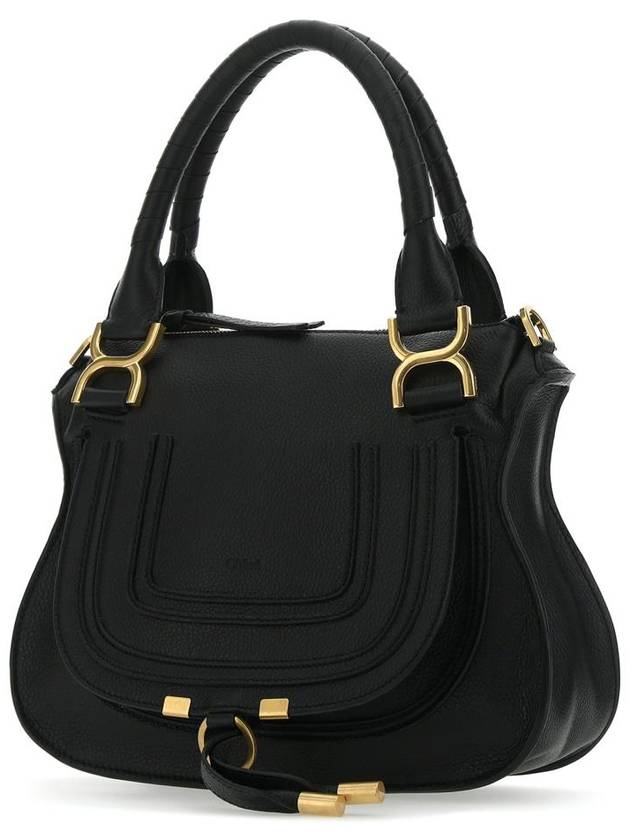 Marcie Small Double Carry Tote Bag Black - CHLOE - BALAAN 3