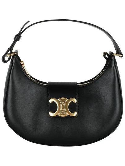 Ava Triomphe Smooth Calfskin Shoulder Bag Black - CELINE - BALAAN 2