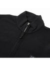 Logo Cotton High Neck Zip-Up Jacket Black - CP COMPANY - BALAAN 7