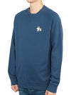 Dressed Fox Patch Classic Sweatshirt Blue Denim - MAISON KITSUNE - BALAAN 3