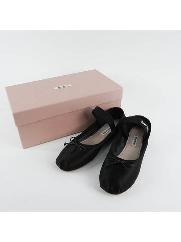 Satin ballerina flat shoes SIZE 36 37 - MIU MIU - BALAAN 1