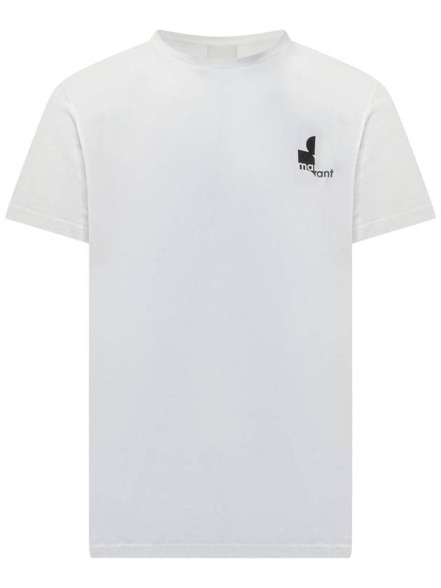 Zafferh Logo Print Short Sleeve T-Shirt White - ISABEL MARANT - BALAAN 2