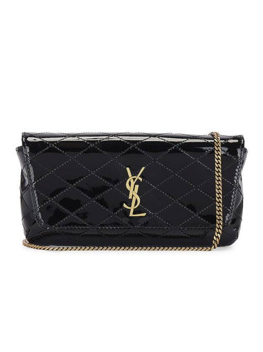 Gaby Chain Phone Shoulder Bag Black - SAINT LAURENT - BALAAN 1