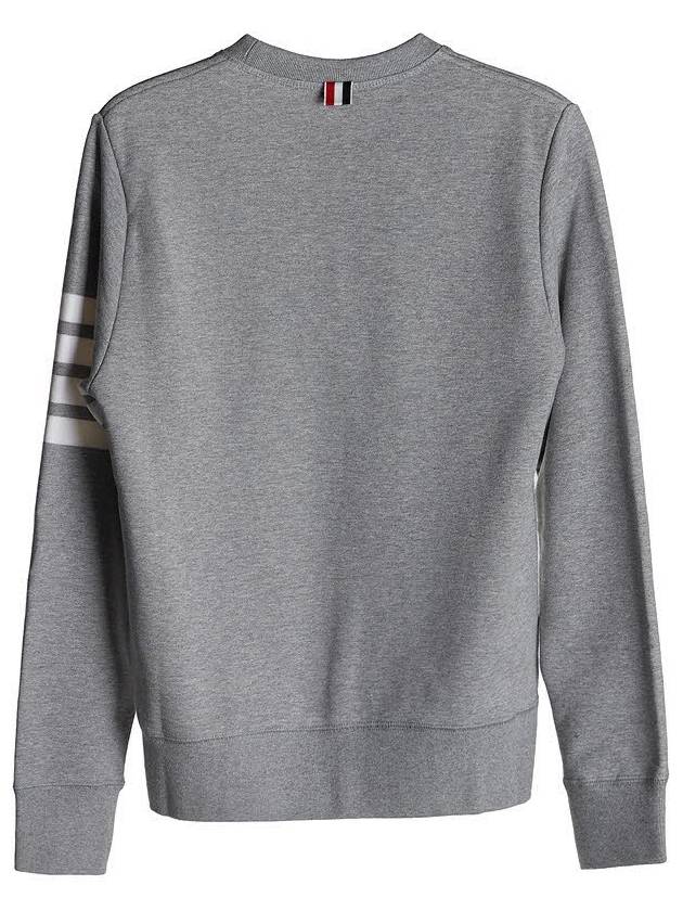 4 Bar Loopback Jersey Sweatshirt Light Grey - THOM BROWNE - BALAAN 3