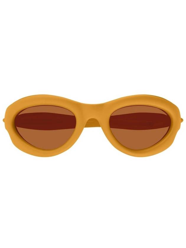 Eyewear Oval Sunglasses Orange - BOTTEGA VENETA - BALAAN 2