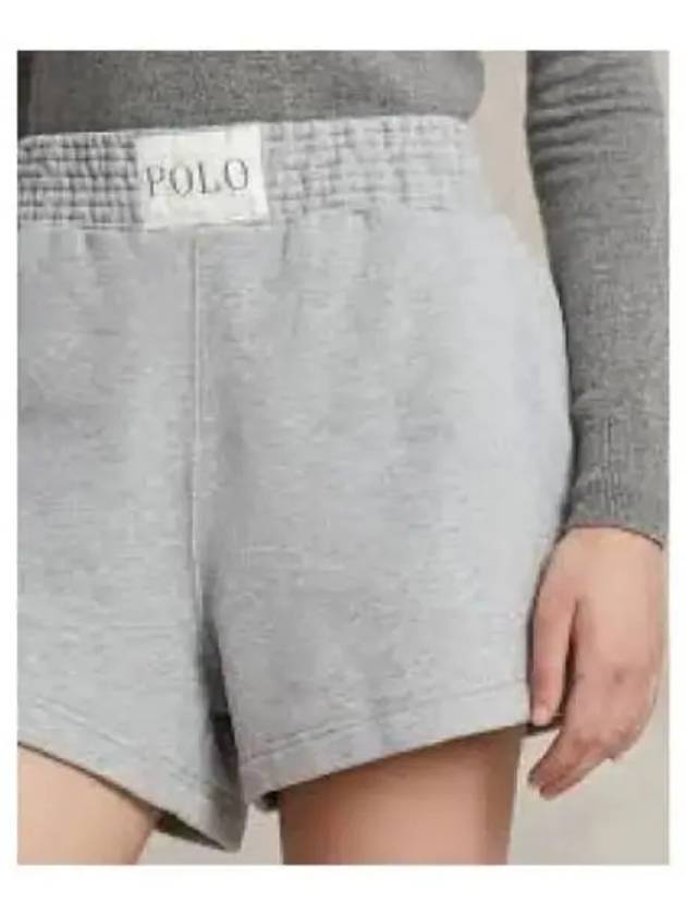 Women's Logo Fleece Shorts Grey - POLO RALPH LAUREN - BALAAN 2