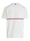 Midweight Jersey Short Sleeve T-Shirt White - THOM BROWNE - BALAAN 3