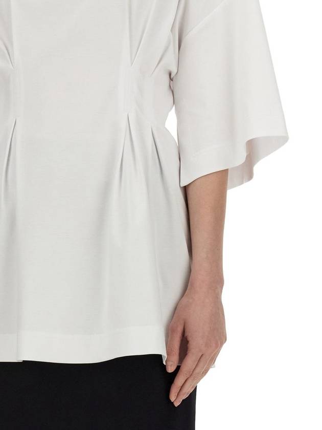 Giotto cotton jersey short sleeve t shirt white - MAX MARA - BALAAN 5