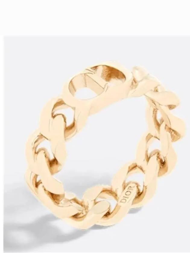 CD Icon Chain Link Ring Gold - DIOR - BALAAN 5