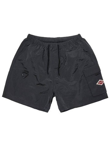 Travel nylon ripstop pocket shorts black - AKAW - BALAAN 1