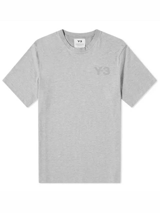 Classic Logo Cotton Short Sleeve T-Shirt Grey - Y-3 - BALAAN 7