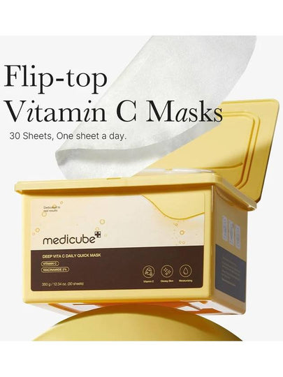 [MEDICUBE] Deep Vita C Daily Quick Mask (30pcs) - MEDICUBE - BALAAN 2