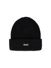 Basics Ribber Beanie Black - PALACE - BALAAN 1