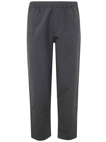 Maison Kitsuné City Pants In Crispy Nylon With Tonal Fox Head Pat Clothing - MAISON KITSUNE - BALAAN 1