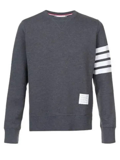 4 Bar Loopback Jersey Sweatshirt Dark Grey - THOM BROWNE - BALAAN 2