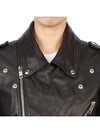 Leather Biker Jacket Black - GUCCI - BALAAN 8