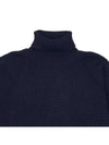 Lens Detail Lambswool Turtleneck Navy - CP COMPANY - BALAAN 4