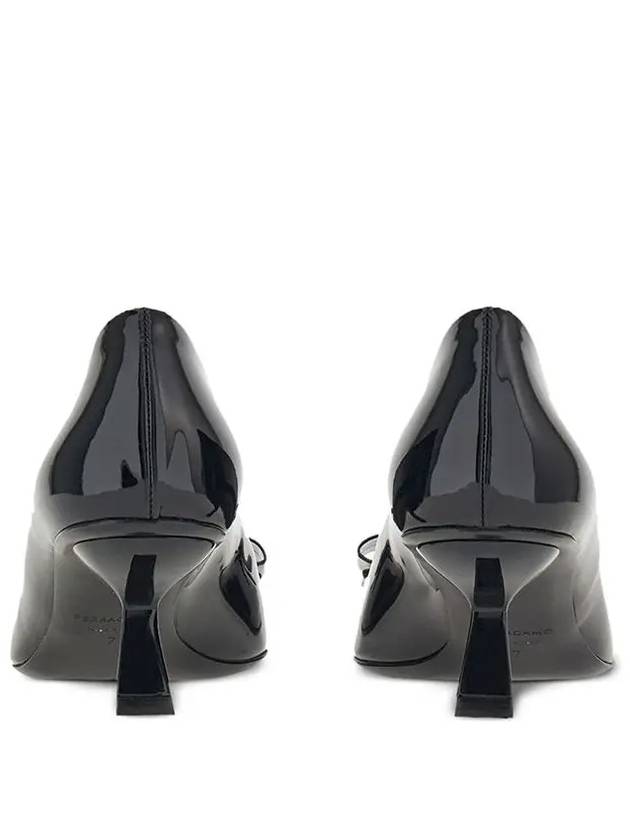 Vara Bow Leather Pumps Black - SALVATORE FERRAGAMO - BALAAN 3