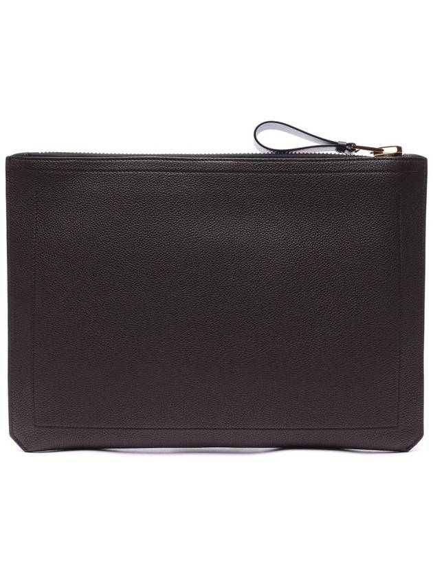 Buckley Portfolio Zipped Clutch Bag Brown - TOM FORD - BALAAN 5