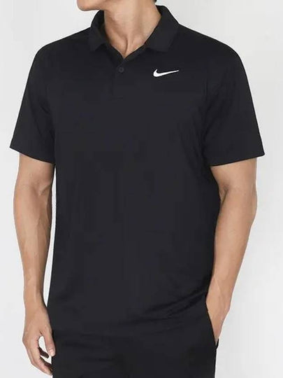 Court Dri Fit Tennis Polo Shirt Black - NIKE - BALAAN 2