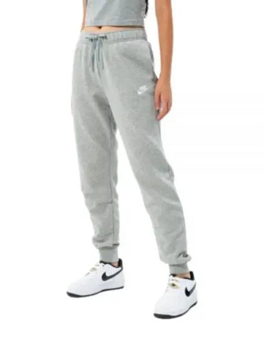 Women's Sportswear Club Fleece Mid-Rise Jogger Pants Gray - NIKE - BALAAN.