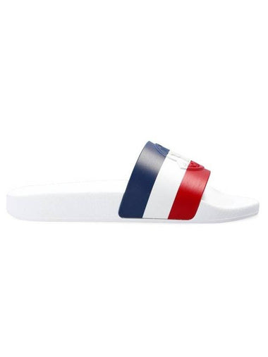 Striped Slippers White - MONCLER - BALAAN 1