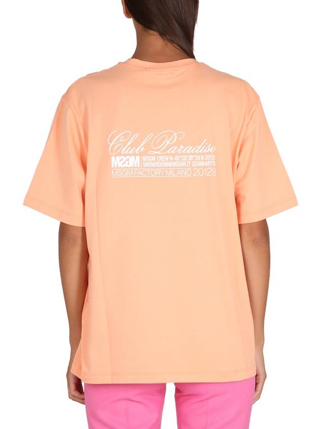 23 ss T-shirt WITH logo 3441MDM10823700210 B0040208143 - MSGM - BALAAN 4