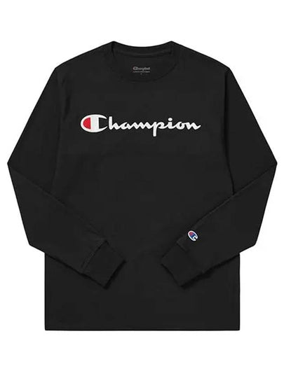 Long Sleeve T Shirt GT78H Y06794 003 Classic Script Graphic Logo Men s - CHAMPION - BALAAN 2