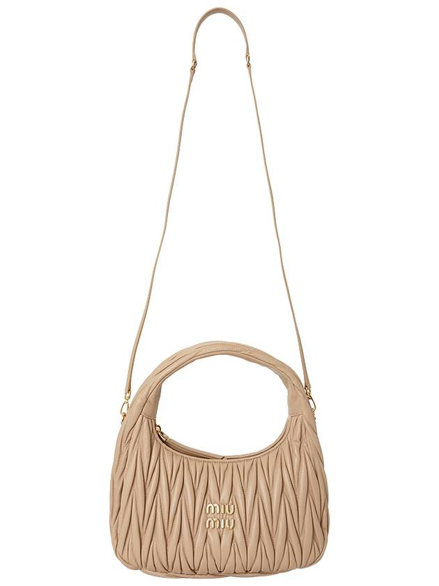 Wander Materasse Nappa Leather Shoulder Bag Sand Beige - MIU MIU - BALAAN 8