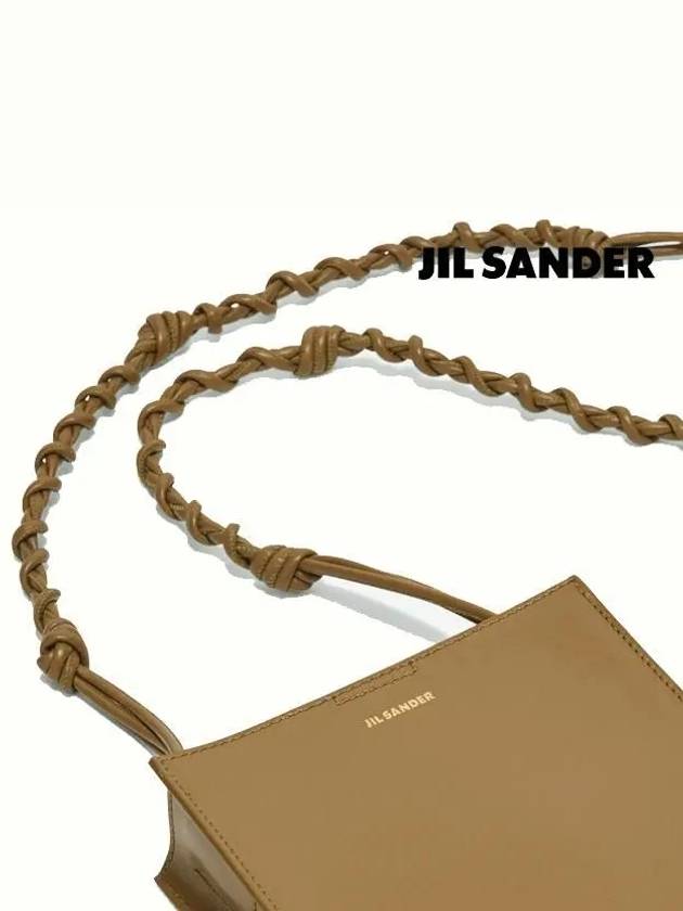 Tangle Smooth Leather Small Cross Bag Brown - JIL SANDER - BALAAN 7