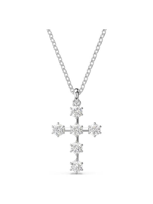 Insigne Constella Cross Rhodium Necklace Silver - SWAROVSKI - BALAAN 1