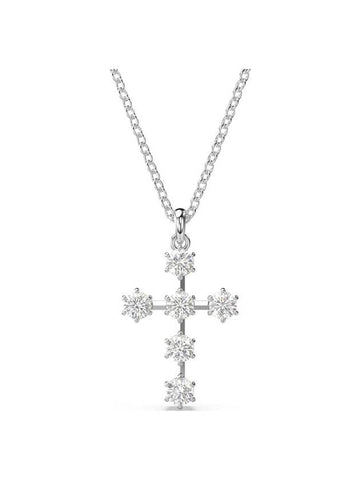 Insigne Constella Cross Rhodium Necklace Silver - SWAROVSKI - BALAAN 1