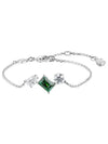 Women's Mesmera Rhodium Plated Bracelet Green - SWAROVSKI - BALAAN 2