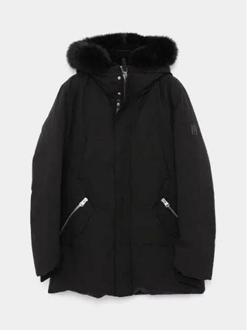 Edward black fur hooded padded men s jacket BX 1043062 - MACKAGE - BALAAN 1